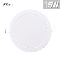 폴룩스 국내산 LED다운라이트 15W 6인치 주광색.전구색 LG이노텍칩, 주광색(하얀빛), 1