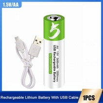 원격조정 리모컨 2600mwh 1.5V AA USB 충전식 리튬 이온 배터리 장난감 시계 손전등 면도기 무선 마우스 원격 제어용 타입-C 케이블 포함, 01 1PCS