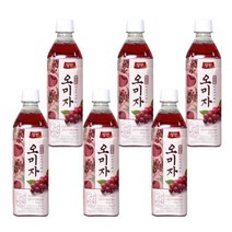 양반 오미자 500ml x 6개