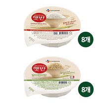 햇반 백미밥 200g + 발아현미밥 210g 2종 세트, 16개