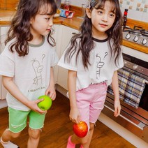 [쇼유키즈] 마카롱 5부 구제반바지 [15호-19호]