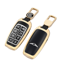 키에티 제네시스 GV80 알루미늄+TPU 스마트 키케이스, 블랙, 8버튼