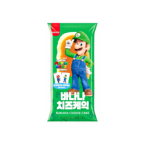 슈퍼마리오 바나나치즈케익 띠부씰랜덤1종증정 100g, 6개