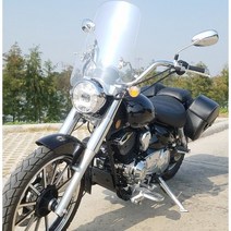 할리데이비슨 소프테일 팻보이 FATBOY 튜닝파츠 두께 5MM 윈드실드 스크린, 스모크, 47CM, 1개
