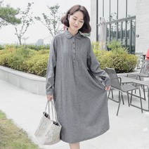조이마담 ON1354 핀턱 반오픈 면 원피스