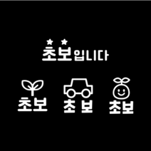 [히히히상점] 앞유리 뒷유리 초보운전 차량스티커 초보운전 미니사이즈 앞유리스티커, 1번, 흰색