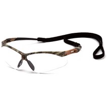 Pyramex PMXTREME 안경 블랙 프레임앰버 렌즈 코드 포함, Standard Temples, Camo Frame / Gray Anti-fog Len
