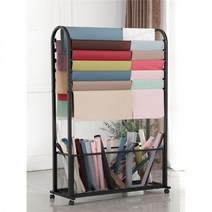꽃집 포장지 걸이 테이프 진열 정리 공방 플라워 랙, 100x30x140 13단 화이트
