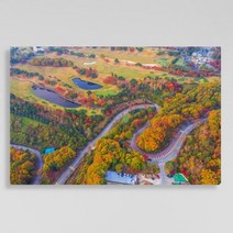 바보사랑 폼아크릴액자58CmX38Cm 가을에물든단풍길.꾸밈, 3.이미지3