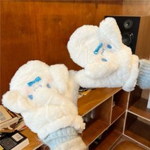 산리오 스키장갑 쿠로미 마이멜로디 시나모롤 Cinnmoroall 애니메이션 장갑 스카프 방한 선물