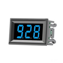DC 3.5-30V 디지털 자동차 전압계 레드 블루 그린 12 V 24V 바이크 오토바이 차량 LED 디스플레이 전압 테스터, 02 Blue_02 2-Lines-5-120V