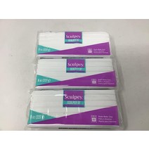 Sculpey III 화이트 오븐 베이킹 클레이 - 홈 데코 피규어 등을 만드는 데 사용 - 226.8g(8온스) 3개 팩