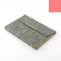 6공바인더 가죽다이어리 업무용 자석 다이어리 그레이