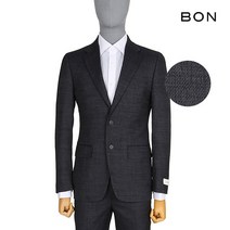 본 본 잔체크 슬림핏 정장자켓 네이비 BN0SJA512NY