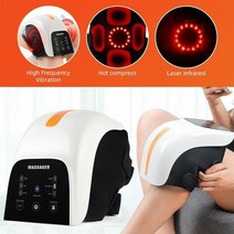 무릎마사지기 전기 적외선 난방 마사지 공기 압력amp 진동 기 마사지 통증 완화, 3-in-1 무릎 마사지