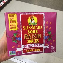썬메이드 사워 믹스 베리 건포도 스낵 140gx2개 Sun Maid Sour Raisin Snack Mixed Berry