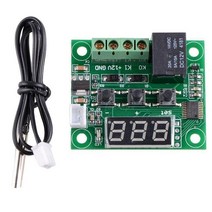 IOT 스마트홈 와이파이 무선 W1209 빨간색 LED 디지털 온도 조절기 제어 컨트롤러 스위치 모듈 DC 방수 NT, 01 W1209, 01 W1209