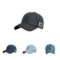 볼캡 야구모자 청 데님 워싱 면 스티치 코튼 YZ10125