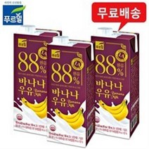 푸르밀 88% 바나나우유 730ml x 3팩/무료배송, 6팩
