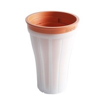 슬러시메이커 여름 스퀴즈 수제 밀크 쉐이크 병 150mL 알약 방지 스무디 컵 핀치 빠른 냉각 매직 컵 아이스, 04 주황색