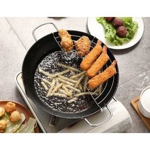 미니튀김기 기름방지 프라이어 온도계, 18CM일본식프라이팬