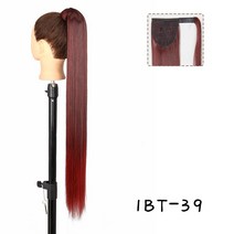 포니테일 AZQUEEN-스트레이트 합성 헤어 피스 포니 테일 85cm 슈퍼 롱 랩 어라운드 클립 헤어 익스텐션 포니 테일 데일리웨어, 02 85CM, 03 W-4T27