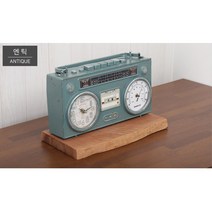 카페 커피숍 인테리어 엔틱 라디오 탁상 시계 인테리어장식 인테리어소품 테이블시계