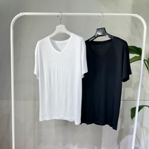Habawoo V넥 모달 반팔 티셔츠 빅사이즈 2종