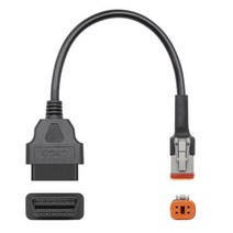 오토바이 진단 케이블 OBDII 416 핀 OBD 어댑터 OBD2 연장 커넥터 할리 오토바이 4 핀 케이블, 4Pin