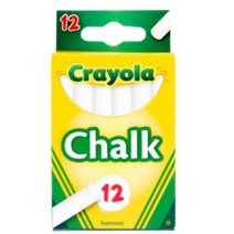 crayola 가루 날림 적은 프리미엄 흰색 분필(12p) 분필홀더세트 필즈상분필
