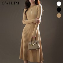 (귈림) 반폴라 골지 니트 원피스(GBSOP003P)
