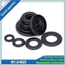 고무바킹 고무패킹 캡 실리콘패킹 2/50Pcs M1.6 M2 M2.5 M3 M4 M5 M6 M8 M10 GB97 DIN125 블랙 304 스테인, 06 M4x9x0.8mm 50pcs, 50개
