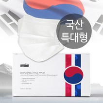국산 비말차단 덴탈마스크 특대형 일회용 숨쉬기편한 50매, 50개입, 1개, 화이트