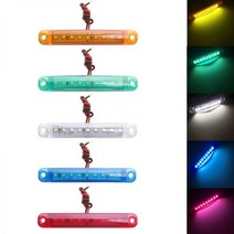 카라반트레일러 트럭 트레일러 사이드 마커 표시등 자동차 브레이크 후면 테일 라이트 9LED 4 개입 167343, White