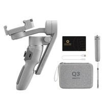 짐벌 스마트폰 미러리스 셀카봉 카메라 DSLR zhiyun smooth q3 13 12, 협력사, 회색 콤보