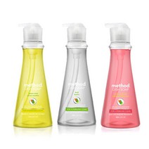 메소드 주방세제 레몬 용기 532ml+핑크그레이프+바질, 주방세제 용기532ml 레몬+핑크그