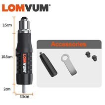 lomvum electric rivet gun riveting adapter insert 무선 드릴 알루미늄 리벳 너트 riveter insert nail power tools a, PC 유형