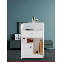 인포메이션 데스크 미용실 민원대 계산대 카페 병원, 흰색 오픈 60x42x95cm