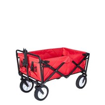 칼노 캠핑 트레일러 자동차 접이식 휴대용 캠프 트레일러, 라운드 레귤러 레드