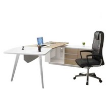 중역용책상 대표님책상 대표이사책상 임원책상, 1.6x0.8x0.75m왼쪽시프트