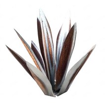 데킬라 소박한 조각 DIY 금속 용설란 식물 정원 마당 예술 장식 풍경 장데코 수제 홈, 07 Silver