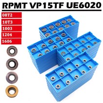 터닝 툴 카바이드 인서트 RPMT08T2 RPMT1204 RPMT1606 RPMT10T3 MOE JS VP15TF UE6020 CNC 밀링 인서트, RPMT1003MOE UE6020, 10개