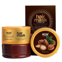 WOW Skin Science 모로코 아르간 오일 콩 아미노산 헤어 마스크 포함 - 딥 컨디셔너 및 안티 프리즈 헤어 마스크 - 수분 및 볼륨 보충 - 모든 모발 유형을 위한 헤어, Sandalwood