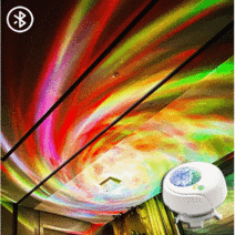 [오늘출발] 샤인램 갤럭시 오로라 미러볼 인테리어 캠핑 침대 선셋 스텐드 침실 led 조명 무드등, 샤인램 갤럭시 오로라빔