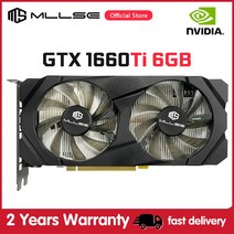 라데온 라데온그래픽카드 MLLSE 그래픽 카드 GTX 1660 Ti 6GB GDDR6 192 Bit PCI-E 3.0 16 게임용 GPU gtx 1660ti 6gb 8 핀 비디오, 한개옵션0