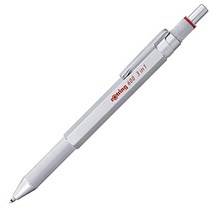 로틀링 멀티펜 실버 600 3in12164109 rOtring 샤펜 고급필기구 문구 독일제도펜 전문가용 볼펜, 1개, 상품명참조