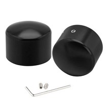 PBYMT 블랙 프론트 액슬 너트 커버 캡 할리 데이비슨 소프테일 스포츠스터 다이나 투어링 로드 킹 일렉트라 스트리트 글라이드 2008-2023과 호환, BLACK 02