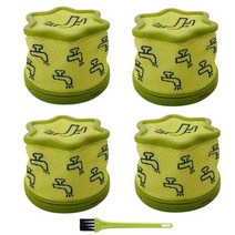 AD-4 PCS 진공 교체 프리 필터 (브러시 포함) LG 청소기 A9 코드 제로 호환 부품 비교 ADQ74774001, 01 하늘색