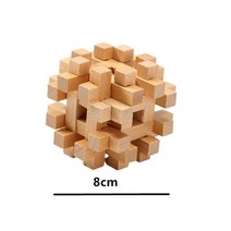 공명쇄 치매예방 게임 놀이 교구 2022 클래식 IQ 두뇌 티저 콩 밍 잠금 루 반 3D 나무 연동 버 퍼즐 성인, 10 LB010