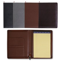 고급 가죽 A5 레포트패드 지퍼형/다이어리/바인더/수첩/메모장/노트/화일/사무용품/레포트패드/리갈패드/노트패드, 다크브라운[H5995] 1개